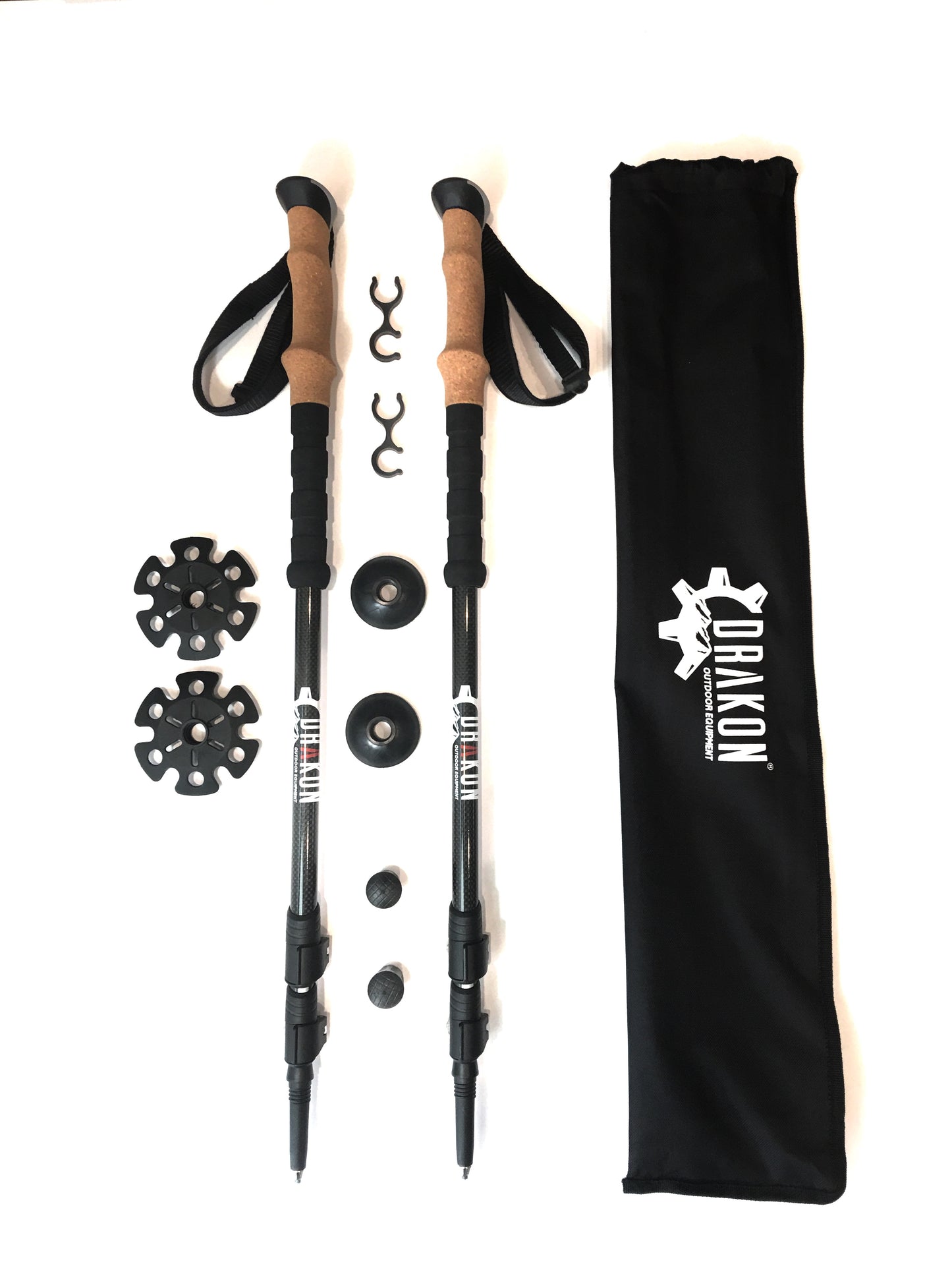 Drakon Sticks — Premium 3K Carbon Fiber Trekking Poles